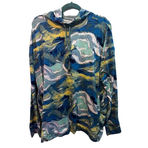 Jones New York Multi-Colored Hoodie with pockets 2X - Picture 1 of 8